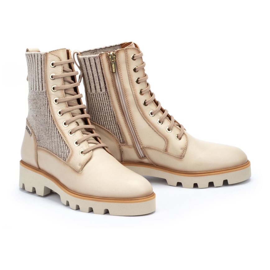 Women's Pikolinos SALAMANCA Ankle Boots Cream | NZ LQ78210